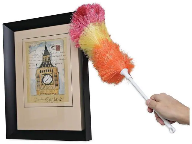 Alt view image 14 of 16 - Boardwalk Polywool Duster w/20" Plastic Handle Assorted Colors 9441