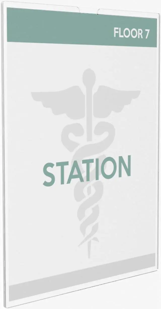 Alt view image 3 of 18 - deflecto Superior Image Cubicle Sign Holder 8 1/2 x 11 Clear 588601