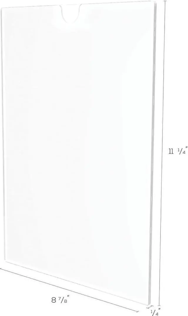 Alt view image 16 of 18 - deflecto Superior Image Cubicle Sign Holder 8 1/2 x 11 Clear 588601