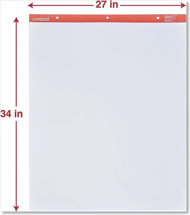 Alt view image 8 of 9 - Recycled Easel Pads, Unruled, 27 x 34, White, 50-Sheet 2/Carton