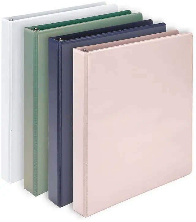 Alt view image 2 of 7 - Samsill Earth's Choice Plant-Based View Durable Binders 3 Round Ring Assorted Color 4 Pack (MP46939)