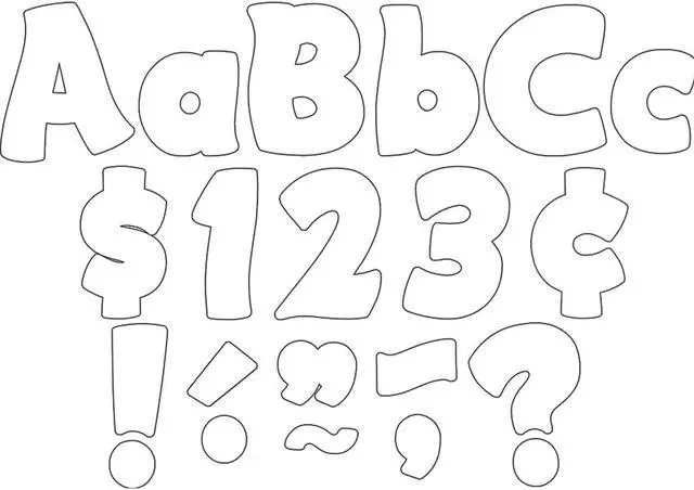 Alt view image 2 of 3 - Teacher Created Resources 4" Funtastic Font Letters Combo Pack White 208 Pieces/Pack 3 Packs (TCR5819-3)