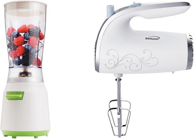 Brentwood White Lightweight 5-Speed Electric Hand Mixer