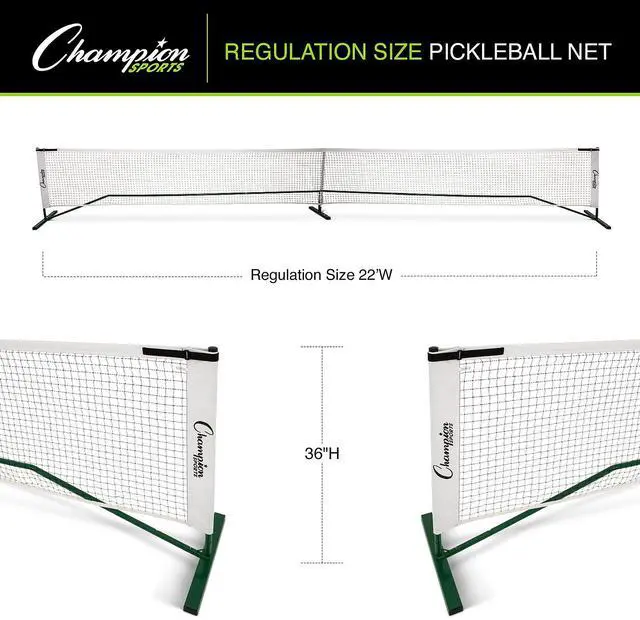 Alt view image 5 of 8 - Champion Sports PBNET Pickleball Net - 36 ft x 22"