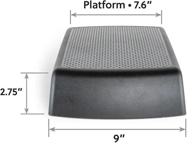 Alt view image 17 of 19 - Ergo Riser Monitor Stand, 16" x 9" x 2.75", Black, Supports 30 lbs 32212