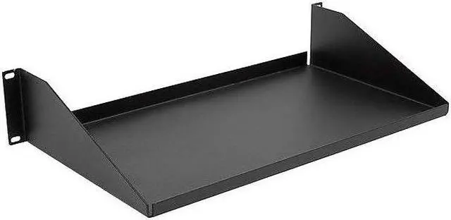 Alt view image 9 of 11 - Monoprice Single Sided Shelf, 3.5"(H) x 10"(D) x 19"(W), 30 lbs
