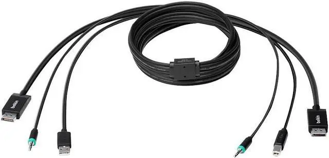 Alt view image 12 of 13 - Belkin Taa Dp/Usb/Aud Skvm Cbl Dp M/M; Usb A/B
