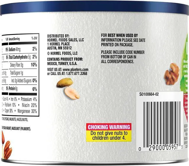 Alt view image 7 of 7 - Kraft Planters Heart Healthy Mix Assorted Nuts 9.75oz. Green 05957