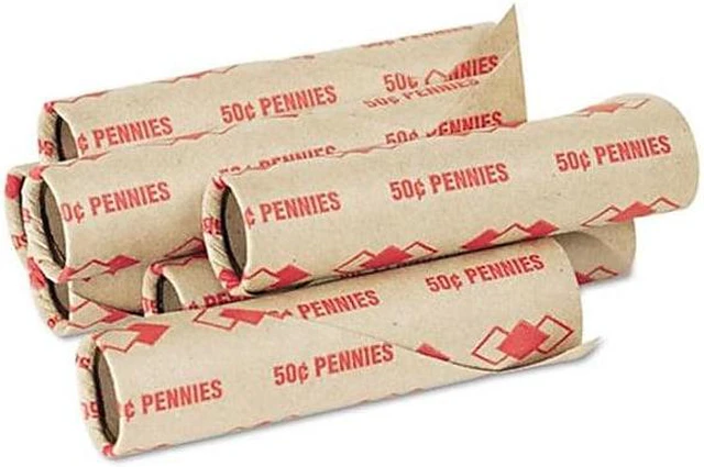 Main image of PM Company Preformed Tubular Cartridge Paper Coin Wrappers 65029