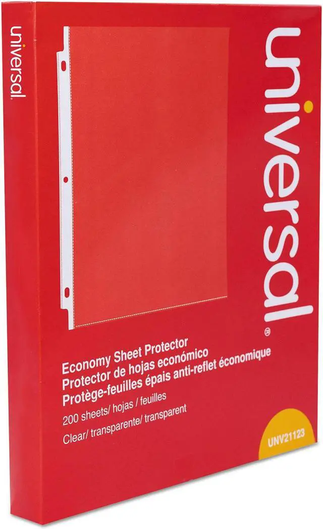 Alt view image 5 of 8 - UNIVERSAL Standard Sheet Protector Economy 8 1/2 x 11 Clear 200/Box 21123