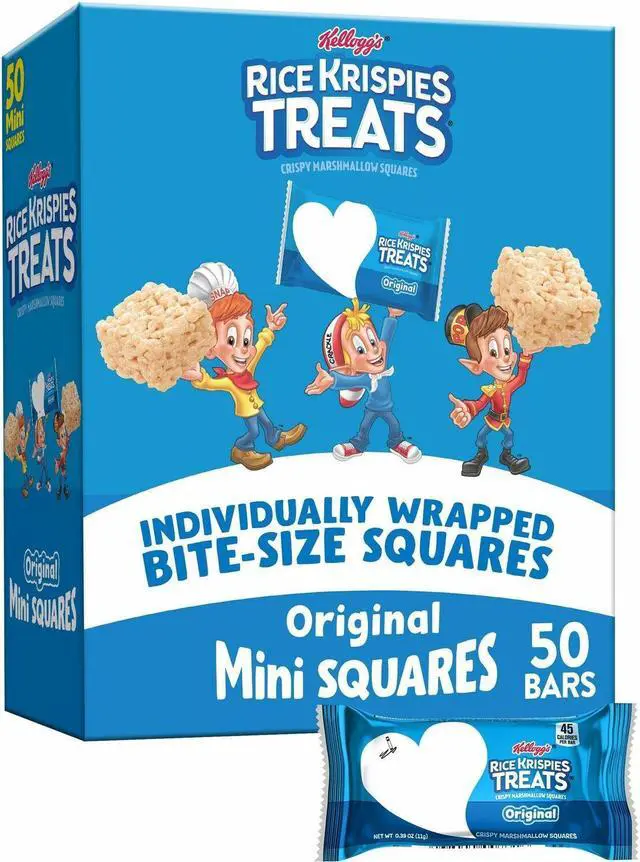 Main image of Kellogg's Rice krispies Treats Orig Mini Squares 50/BX Blue 12346