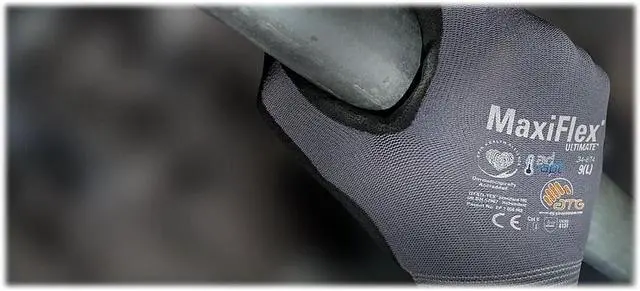 Alt view image 3 of 3 - MaxiFlex Ultimate Nylon Nitrile Gloves 34-874/L