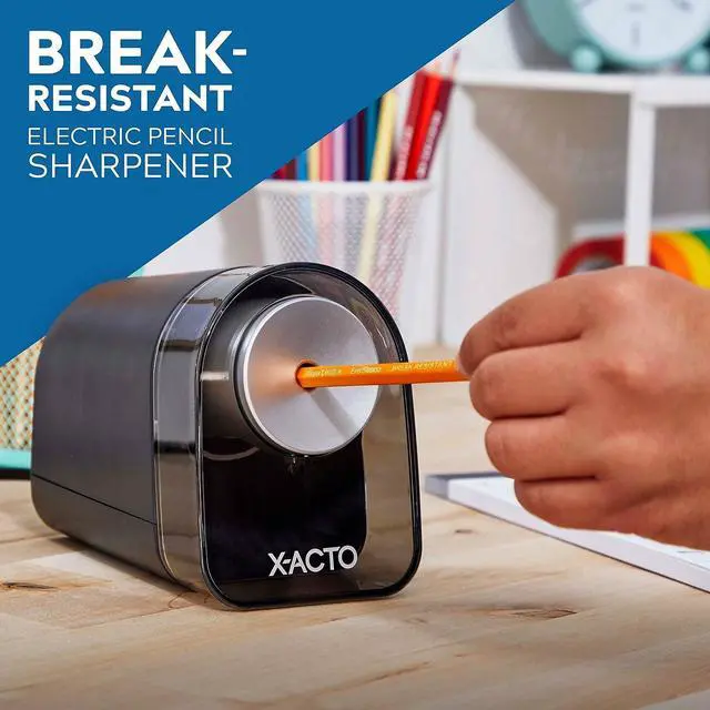 Alt view image 7 of 7 - X-ACTO XLR Electric Pencil Sharpener Black (ELM1818X)