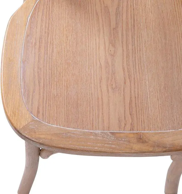 Alt view image 6 of 14 - Flash Furniture Advantage Wood X-Back Chair Armless Medium White Grain (XBACKMEDWHT)