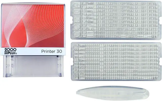 Alt view image 2 of 5 - 2000 Plus Printer 30 Pre-Inked Stamp Set Letters/Numbers 507844