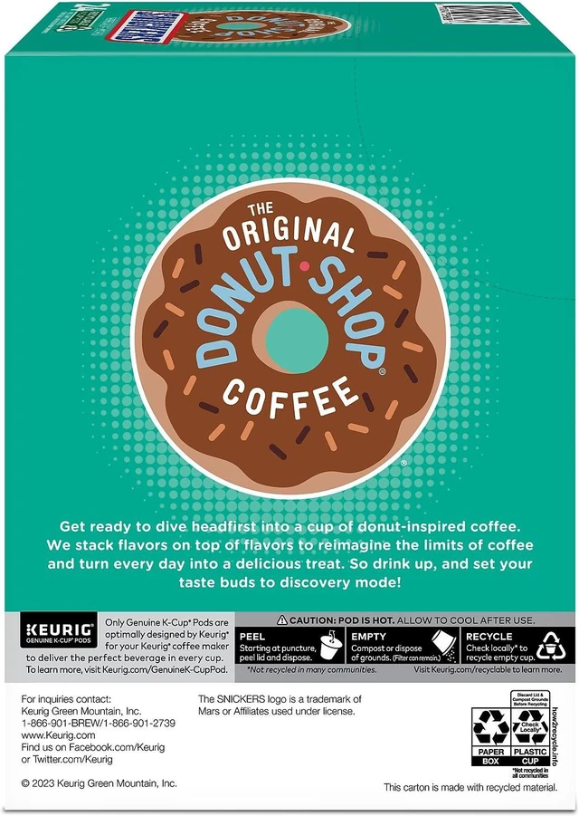Alt view image 6 of 6 - Folgers Hazelnut Cream Coffee Keurig K-Cup Pods Medium Roast 24/Box (6109)