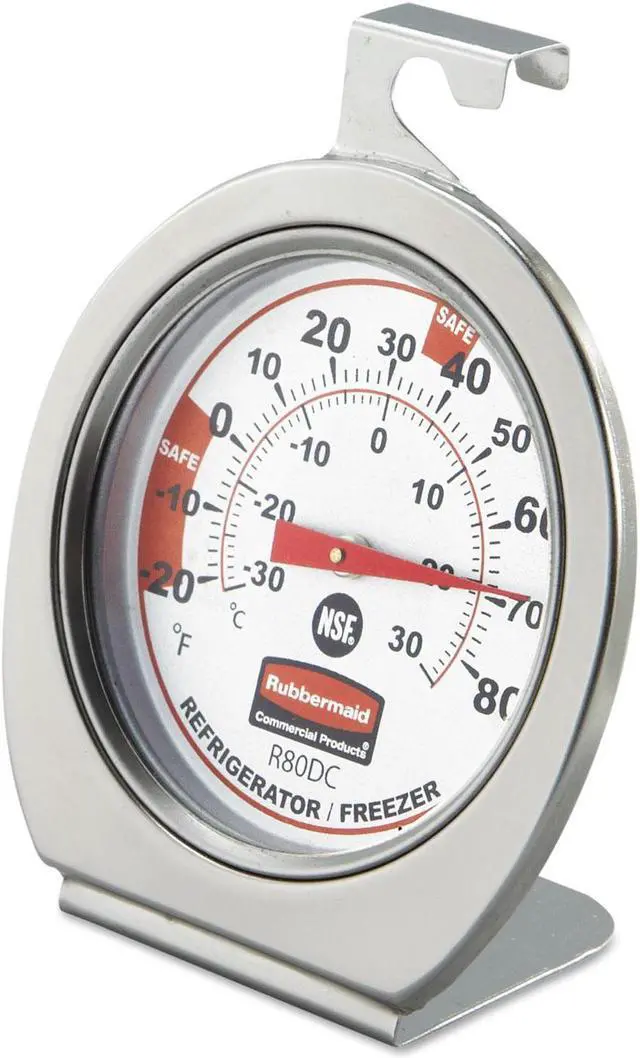 Main image of Rubbermaid Commercial Refrigerator/Freezer Monitoring Thermometer -20°F to 80°F R80DC