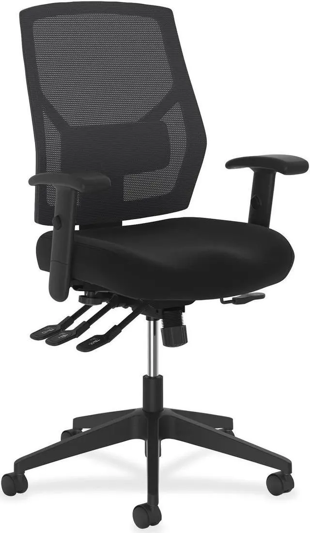 Main image of Basyx High-back Chair Asynch Control 26"x30-3/10"x46-7/10" Black VL582ES10T