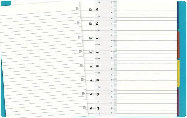 Alt view image 6 of 8 - Filofax Notebook College Rule Aqua Cover 8 1/4 x 5 13/16 112 Sheets/Pad B115012U
