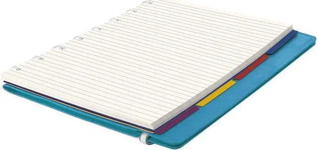 Alt view image 3 of 8 - Filofax Notebook College Rule Aqua Cover 8 1/4 x 5 13/16 112 Sheets/Pad B115012U