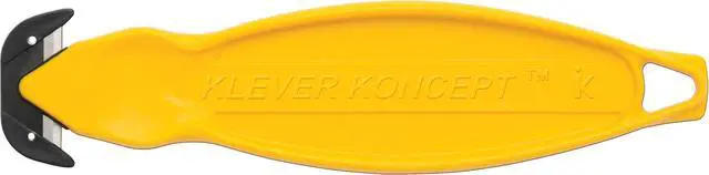 Alt view image 2 of 2 - Klever Innovations Klever Koncept Safety Cutter Yellow 5-3/4 KCJ-2Y