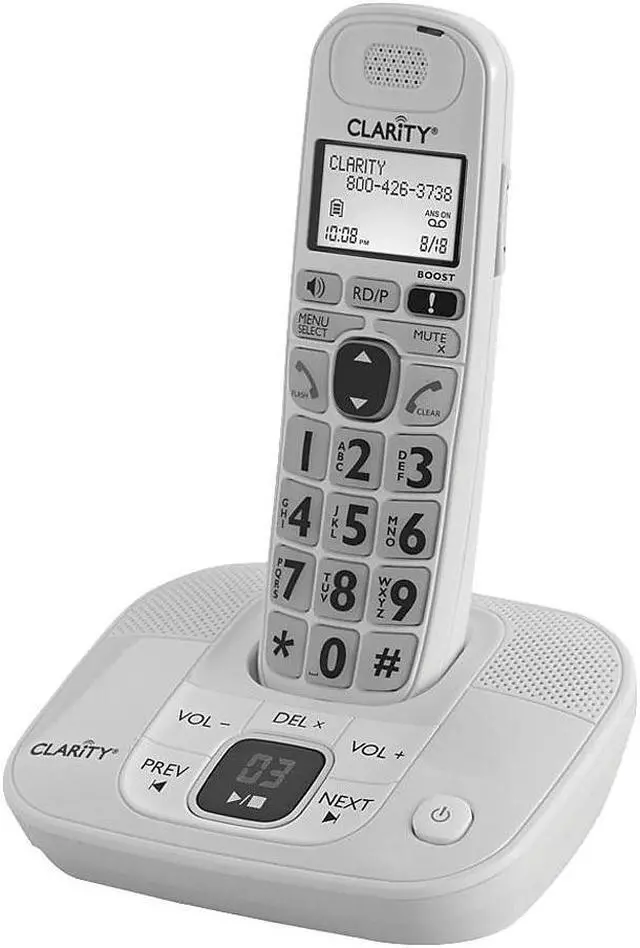 Alt view image 2 of 5 - Clarity CLAR53712 Single Line Cordless Amplified Phone White