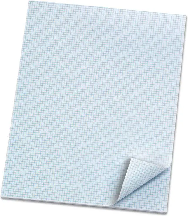 Alt view image 2 of 7 - AMPAD/DIV. OF AMERCN PD&PPR Quadrille Pads 8 Squares/Inch 8 1/2 x 11 White 50 Sheets 22005