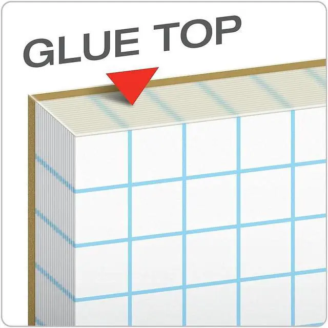 Alt view image 4 of 7 - AMPAD/DIV. OF AMERCN PD&PPR Quadrille Pads 8 Squares/Inch 8 1/2 x 11 White 50 Sheets 22005