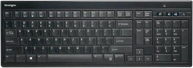 Main image of Kensington SlimType Wireless Keyboard Black (K72344US)