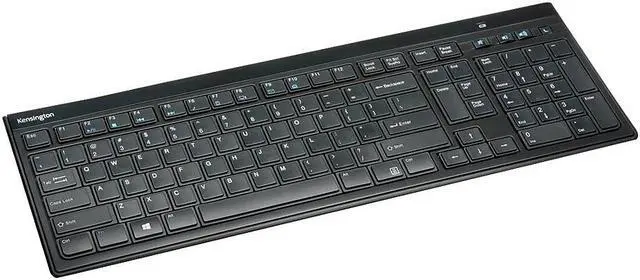 Alt view image 3 of 7 - Kensington SlimType Wireless Keyboard Black (K72344US)