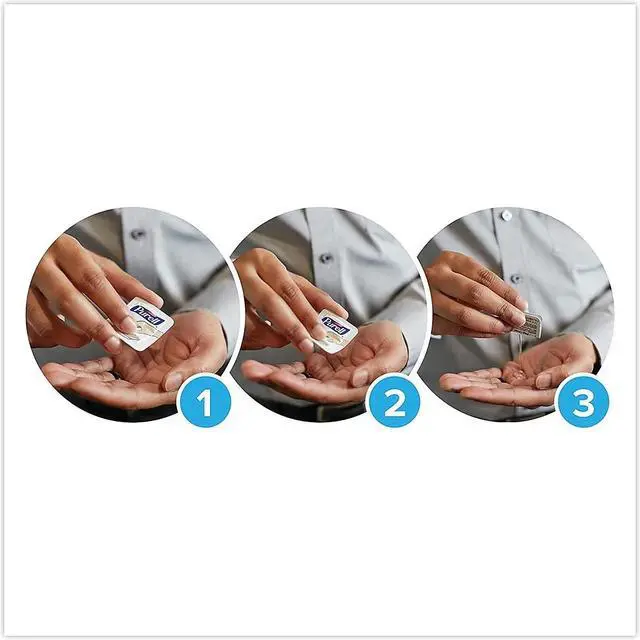 Alt view image 3 of 8 - PURELL Single Use Advanced Gel Hand Sanitizer 1.2 mL Packet Fragrance-Free 125/Box (GOJ9630125NSBX)
