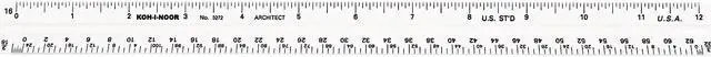 Main image of Koh-I-Noor Triangular Scale Plastic 12 KOH3272BC