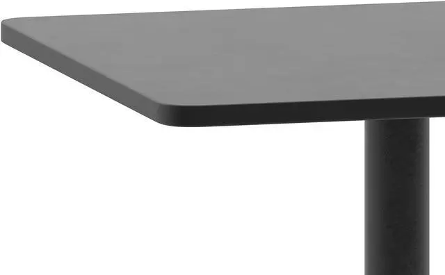 Alt view image 6 of 14 - Flash Furniture Mellie Metal Indoor-Outdoor Table with Base 23.5" Square (TLH0531BK)