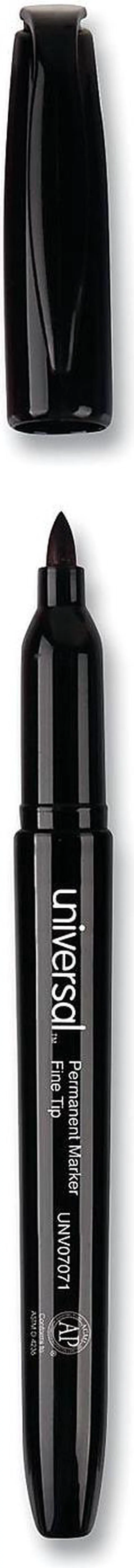Alt view image 7 of 8 - Universal Pen-Style Permanent Marker Bullet/Fine Point Black 36/Pack 07070