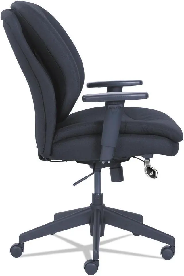 Alt view image 4 of 7 - SertaPedic Cosset Ergonomic Task Chair Black 48967A