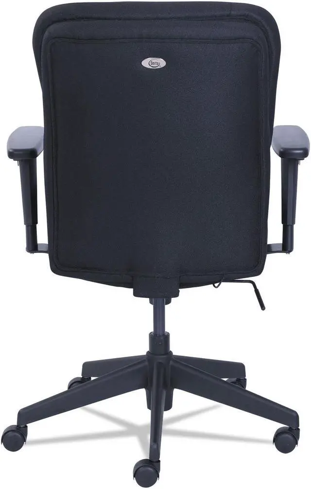 Alt view image 6 of 7 - SertaPedic Cosset Ergonomic Task Chair Black 48967A