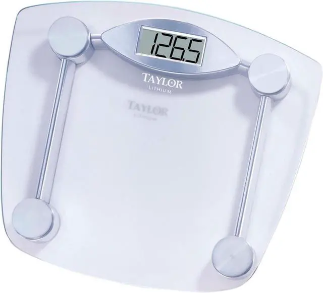 Main image of Taylor Precision Products Chrome & Glass Lithium Digital Scale TAP7506