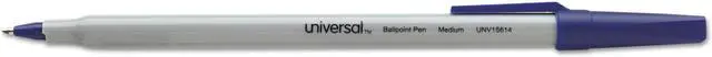 Alt view image 4 of 8 - UNIVERSAL Economy Ballpoint Stick Oil-Based Pen Blue Ink Medium 60/Pack 15614