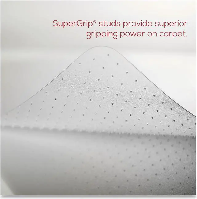 Alt view image 3 of 15 - deflecto EconoMat Rectangle 46" x 60" Studded Low Pile Clear CM11442FCOM