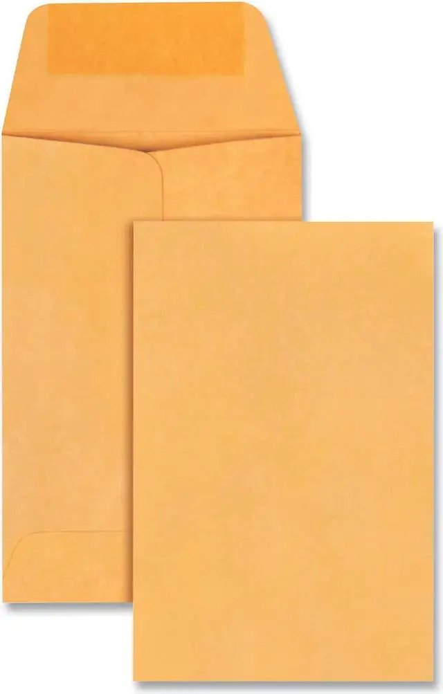 Main image of Universal Kraft Coin Envelope #1 Round Flap Gummed Closure 2.25 x 3.5 Light Brown Kraft. 250/Box 35304