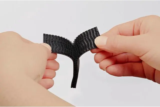 Alt view image 6 of 7 - Scotch Hook and Loop Fastener Tape 1" x 3" two sets Black RFD7091