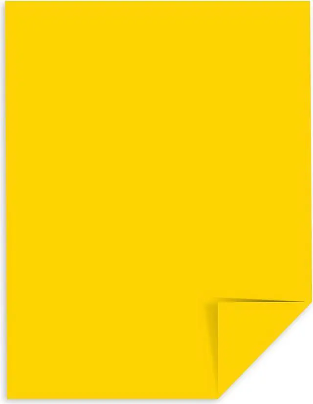 Alt view image 3 of 5 - NEENAH PAPER Color Paper 24lb 8 1/2 x 11 Sunburst Yellow 500 Sheets 22591