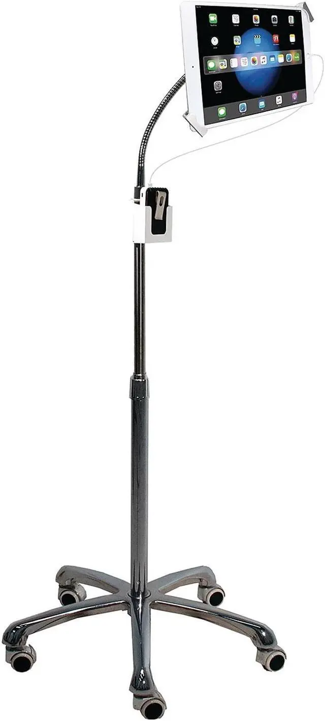 Main image of CTA Digital Digital Heavy-Duty Security Gooseneck Floor Stand-iPad/Tab (PAD-SHFS) CTAPADSHFS