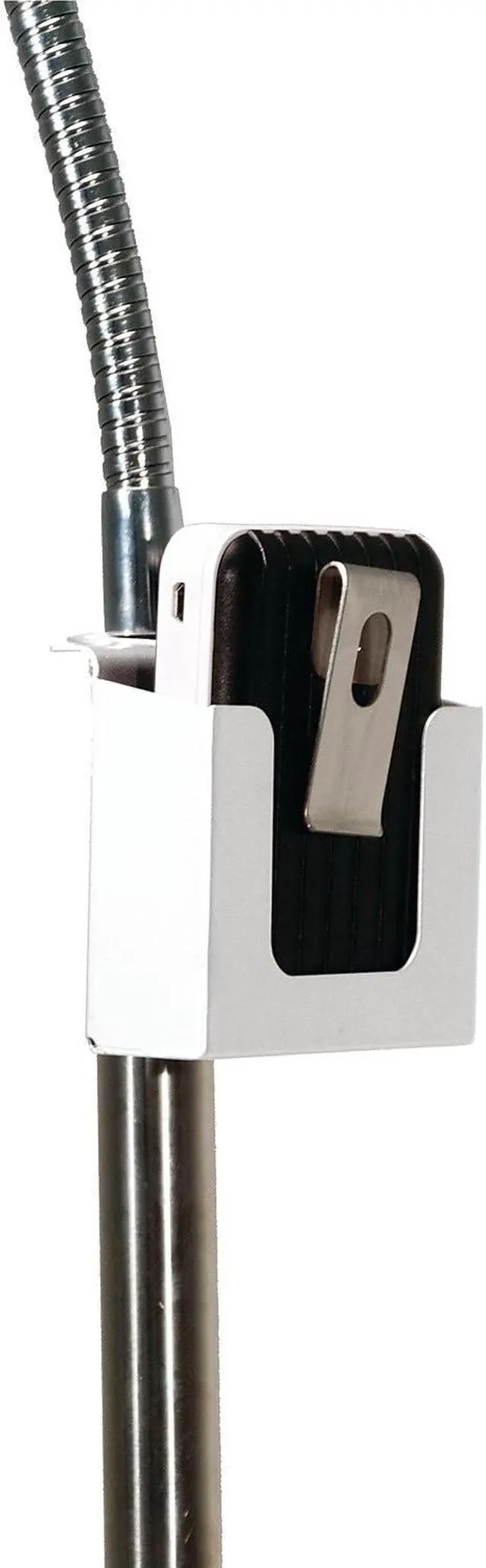 Alt view image 3 of 13 - CTA Digital Digital Heavy-Duty Security Gooseneck Floor Stand-iPad/Tab (PAD-SHFS) CTAPADSHFS