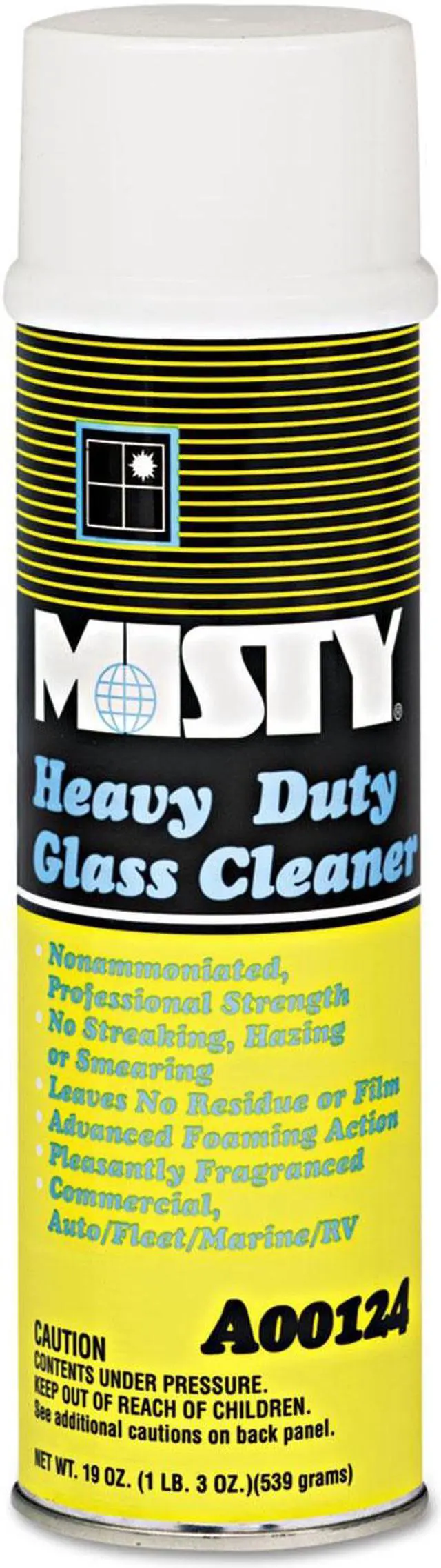 Main image of Misty Heavy-Duty Glass Cleaner Citrus 20oz Aerosol 12/Carton 1001482