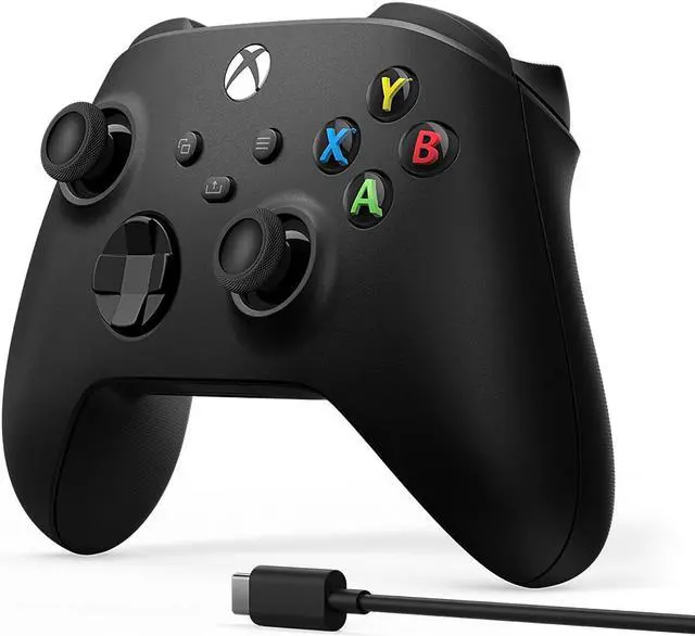 Main image of Microsoft Xbox Wireless Controller + USB Type-C Cable Carbon Black (1V8-00001) 1V800001