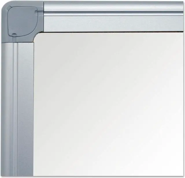 Alt view image 3 of 5 - MasterVision Value Lacquered Steel Magnetic Dry Erase Board 36 x 48 White Aluminum Frame MA0507170