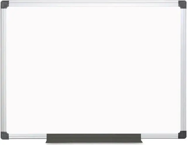 Main image of MasterVision Value Lacquered Steel Magnetic Dry Erase Board 36 x 48 White Aluminum Frame MA0507170