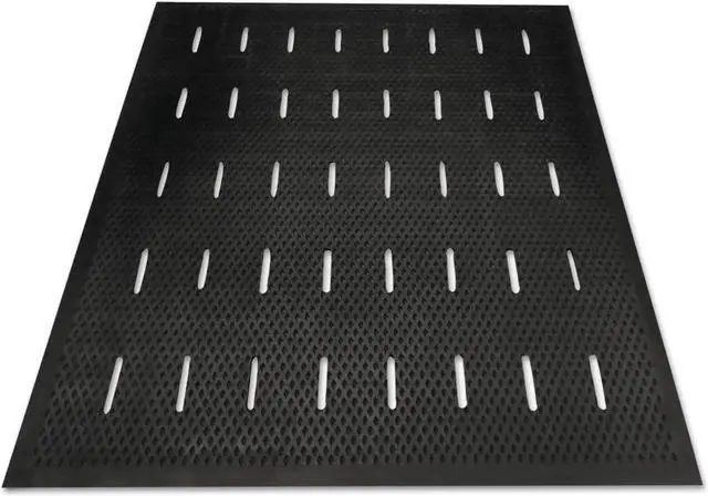 Alt view image 2 of 5 - Guardian Free Flow Comfort Utility Floor Mat 36 x 48 Black 34030401