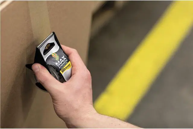 Alt view image 2 of 6 - Duck MAX Packaging Tape w/Disposable Dispenser 1.88"x22yds 1 1/2" Core Clear 6/PK 284983